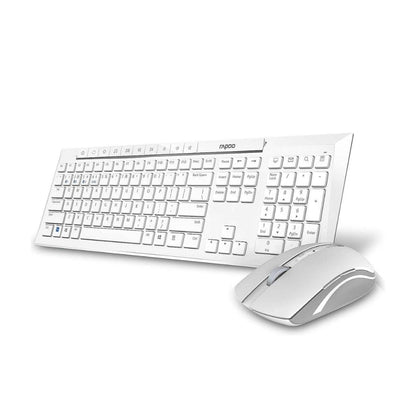 Combo Kit Rapoo 8210M Wireless Keyboard and Mouse | White