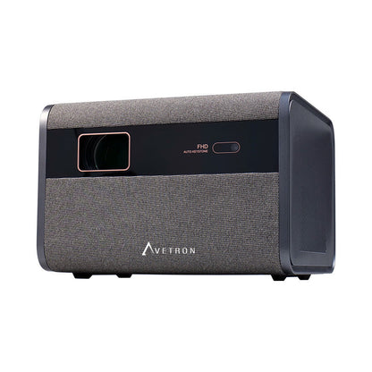 Avetron Mini LED Projector – 1080P Native Resolution, 550 ANSI Lumens, Auto Focus, Android 11, 120″ Max Display, Dual 5W Speakers, 4K Support