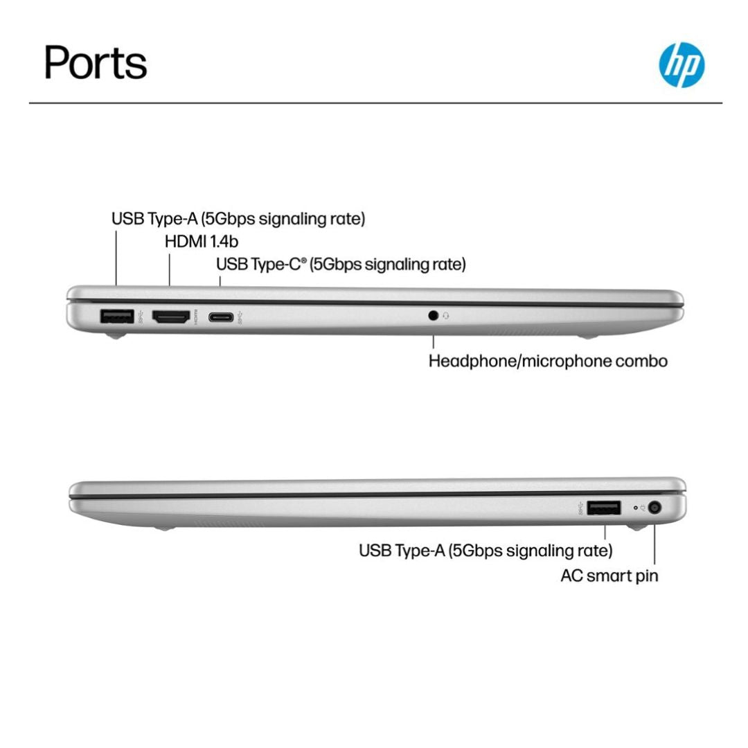 HP 15-FD0154WM | Ultra 5-125H | RAM 8GB | SSD 512GB | Intel Graphics | 15.6" FHD | TouchScreen Silver