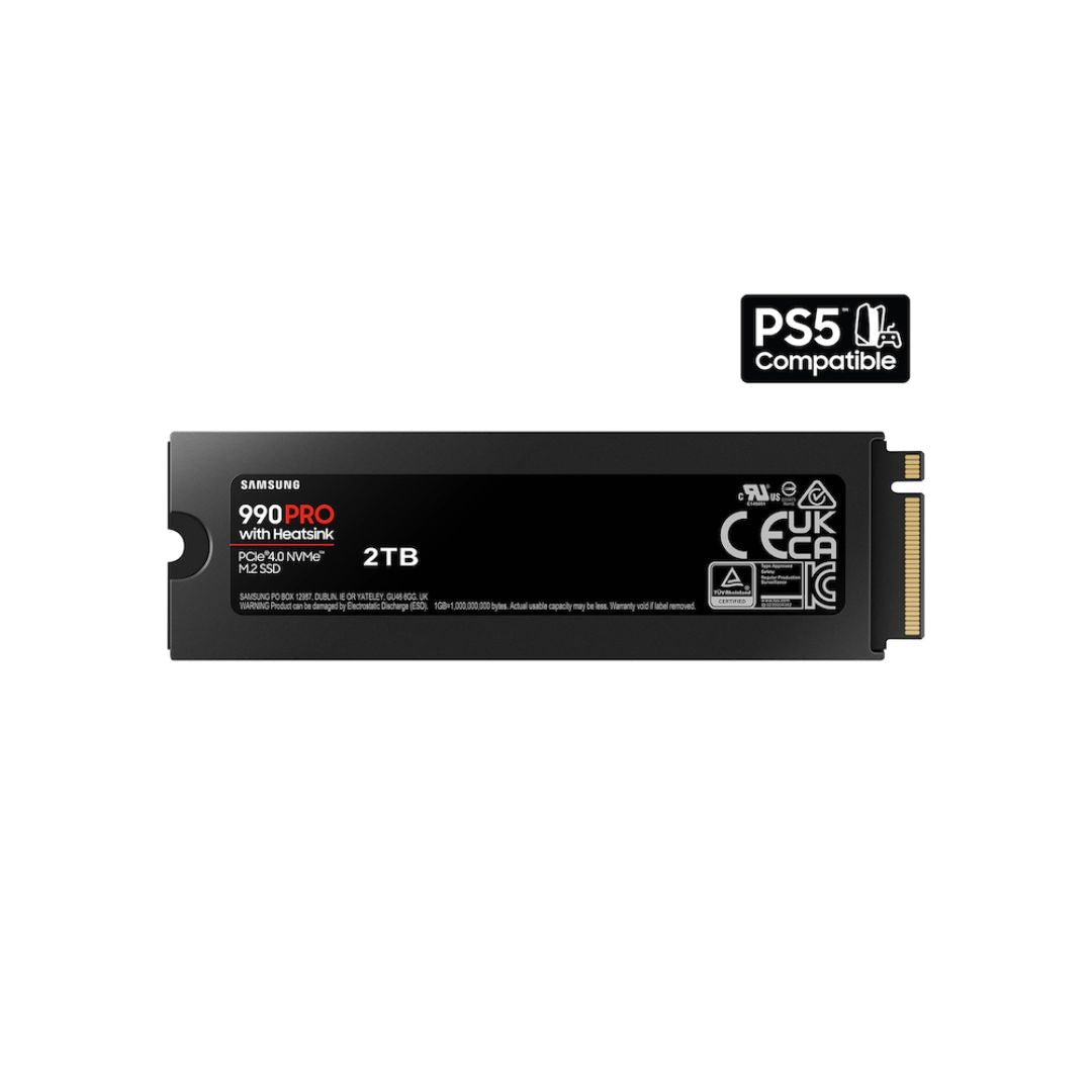 SAMSUNG 990 PRO SSD 2TB PCIe Gen 4 | Heatsink | NVMe | MZ-V9P2T0CW