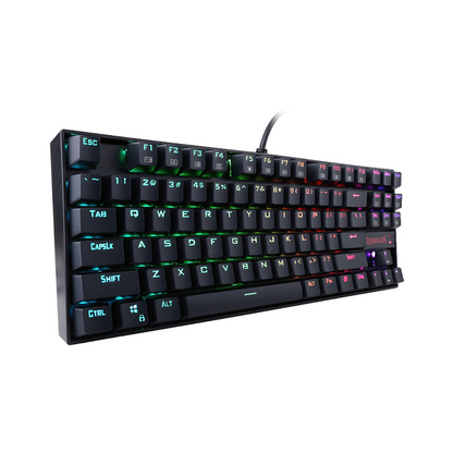 Redragon K552-RGB | Kumara | 80% | Wired | Red Switches | Black