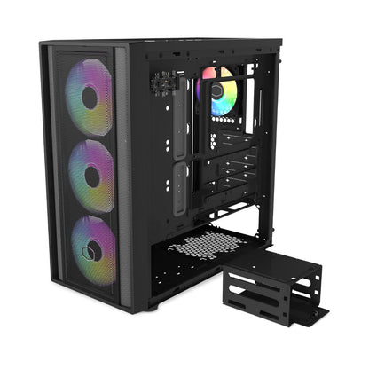 Cooler Master MasterBox 600 Mid Tower 4 Fan | Black