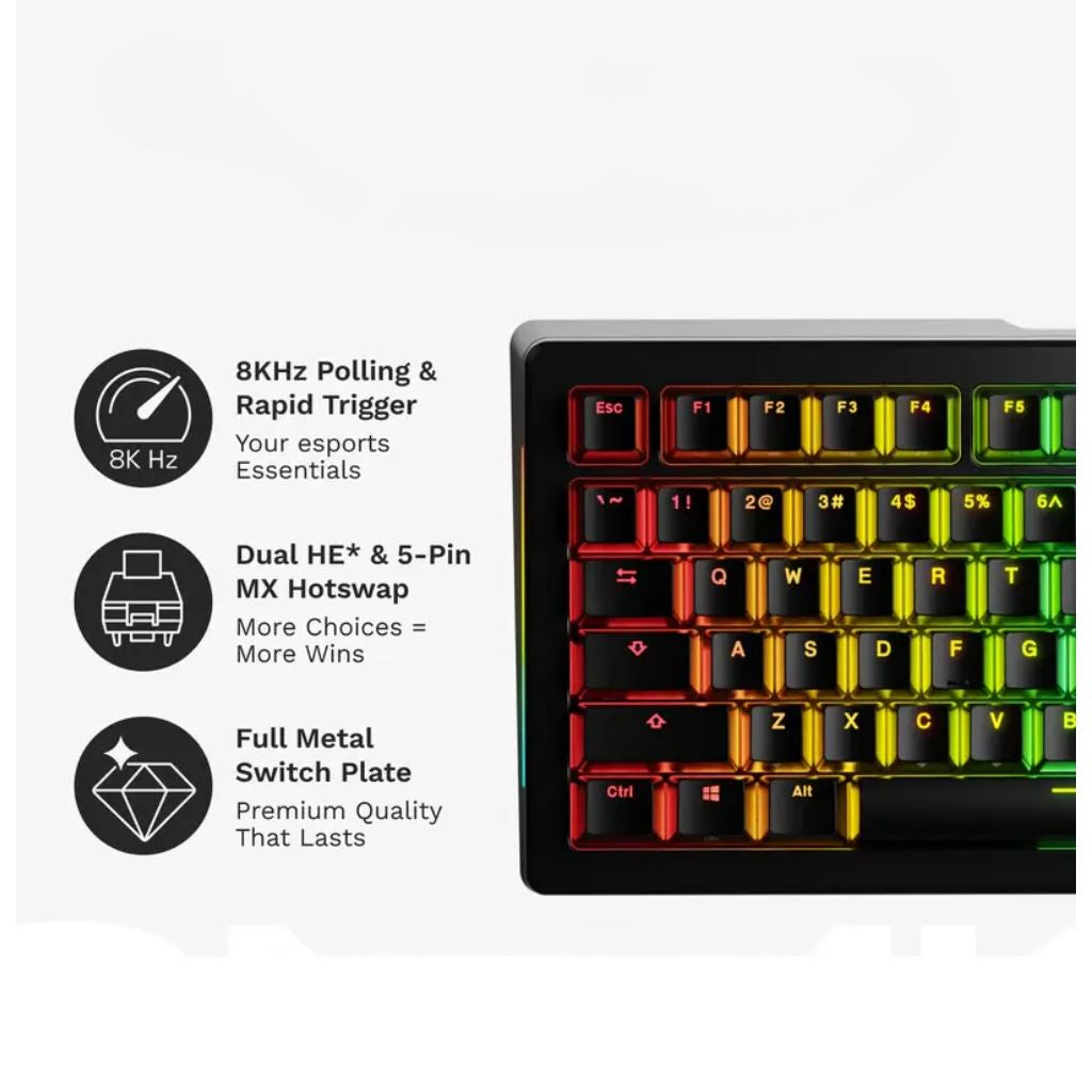 Glorious GMMK 3 HE 65% Gaming Keyboard | Black