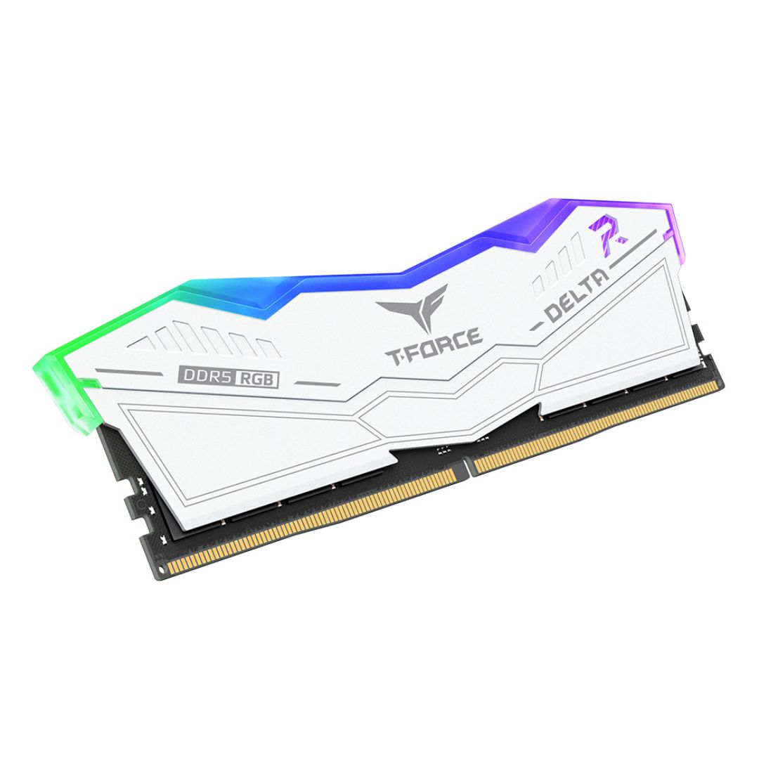 TEAMGROUP T-Force Delta RGB DDR5 Ram 64GB (2x32GB) 6000MHz CL38 | White