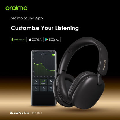 Oraimo Boom Pop Lite Wireless Headset | Speed Black