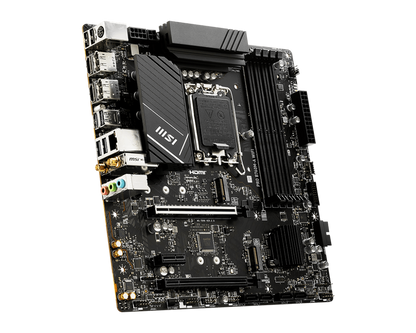 MSI PRO B760M‑A WiFi DDR5 mATX Motherboard | LGA 1700 | DDR5 5333 MHz OC | PCIe 4.0 | Wi‑Fi 6E | 2.5 Gb LAN
