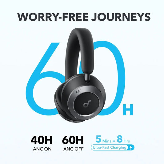 Anker soundcore Space One Pro FlexiCurve Over-Ear Headphone | Black