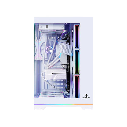 Wjcool Man ROBIN II PLUS SCAR 4 Fan Mid Tower Case | White