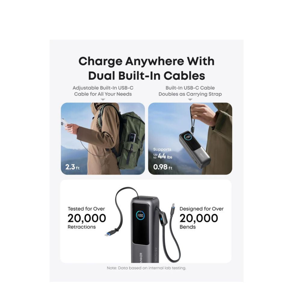 Anker Laptop Power Bank 25 | 000mAh | 165W | Black