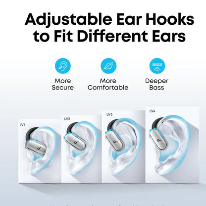 Anker Soundcore V40i Open-Ear Earbuds | White