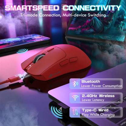 ATTACK SHARK X1 Tri-mode Gaming Mouse | Red