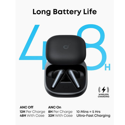 Anker soundcore Liberty 5 Noise-Cancelling Earbuds | Black