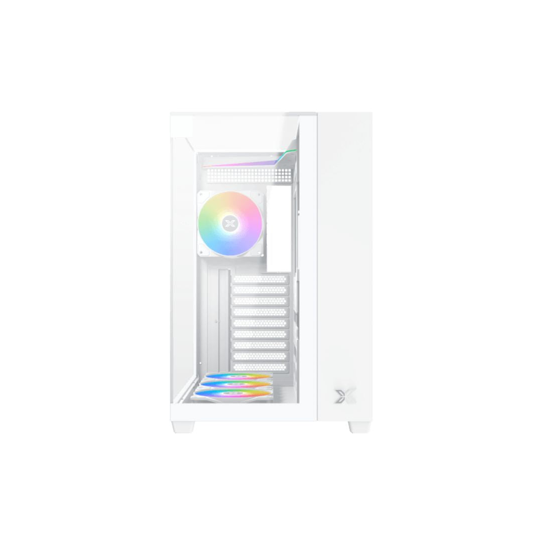 Xigmatek Aqua V Mid Tower Case | Arctic White