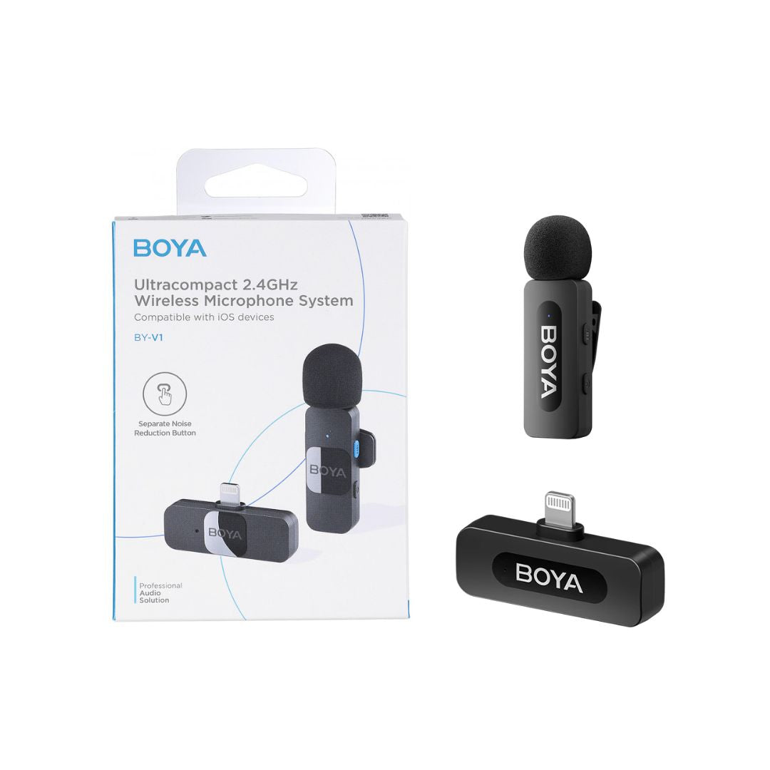 BOYA BY-V10 Wireless Neck Microphone with Lightning Connection