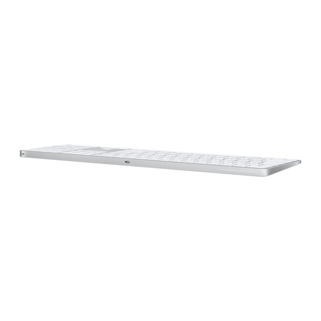 Apple Magic MXK73LL/A Keyboard with Touch ID and Numeric Keypad (US English) | White Keys