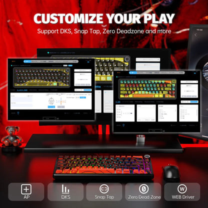 ATTACK SHARK X65 PRO Magnetic Keyboard | Red Contours