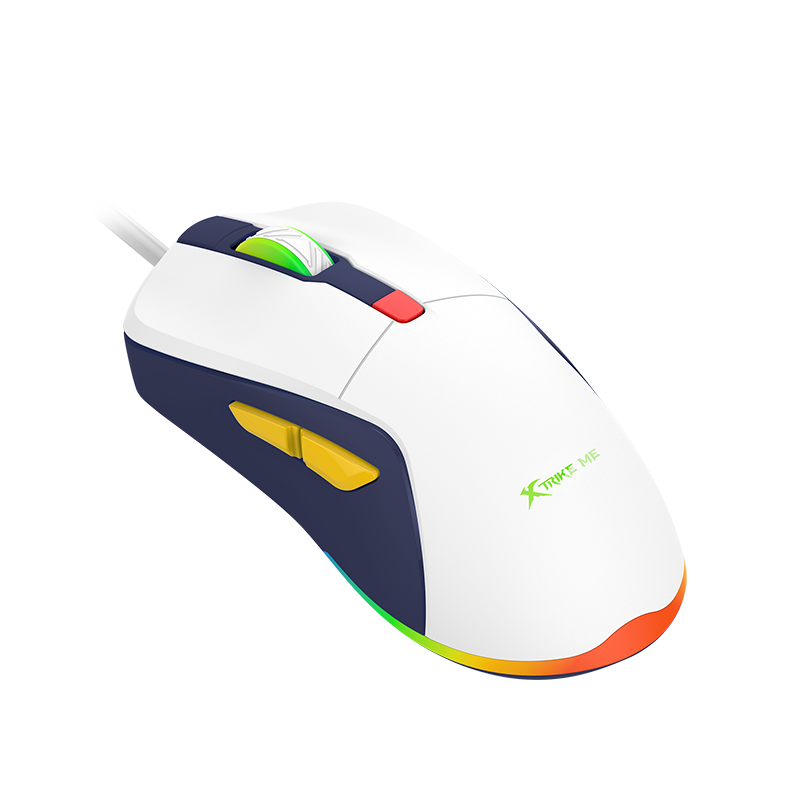 XtrickMe GM-227 Wired Gaming Mouse with 7 Color Backlit | Ergonomic Design | 6 Buttons | 4 Adjustable DPI Levels