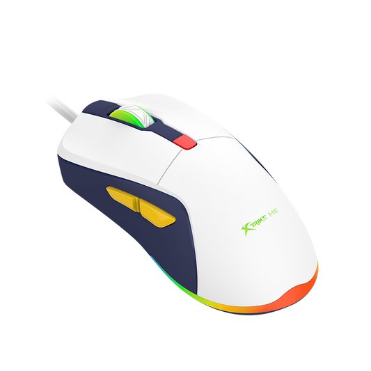 XtrickMe GM-227 Wired Gaming Mouse with 7 Color Backlit | Ergonomic Design | 6 Buttons | 4 Adjustable DPI Levels