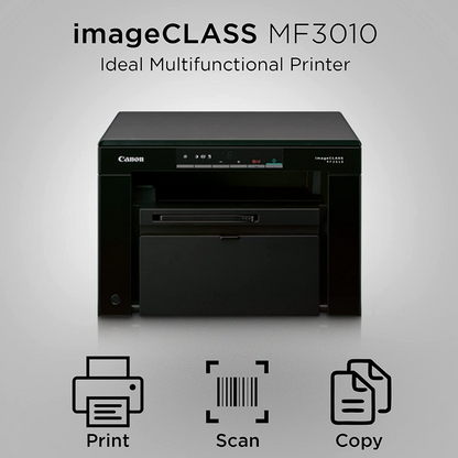 Canon i-SENSYS MF3010 Digital Multifunction Laser Printer and Scanner (Black & White)
