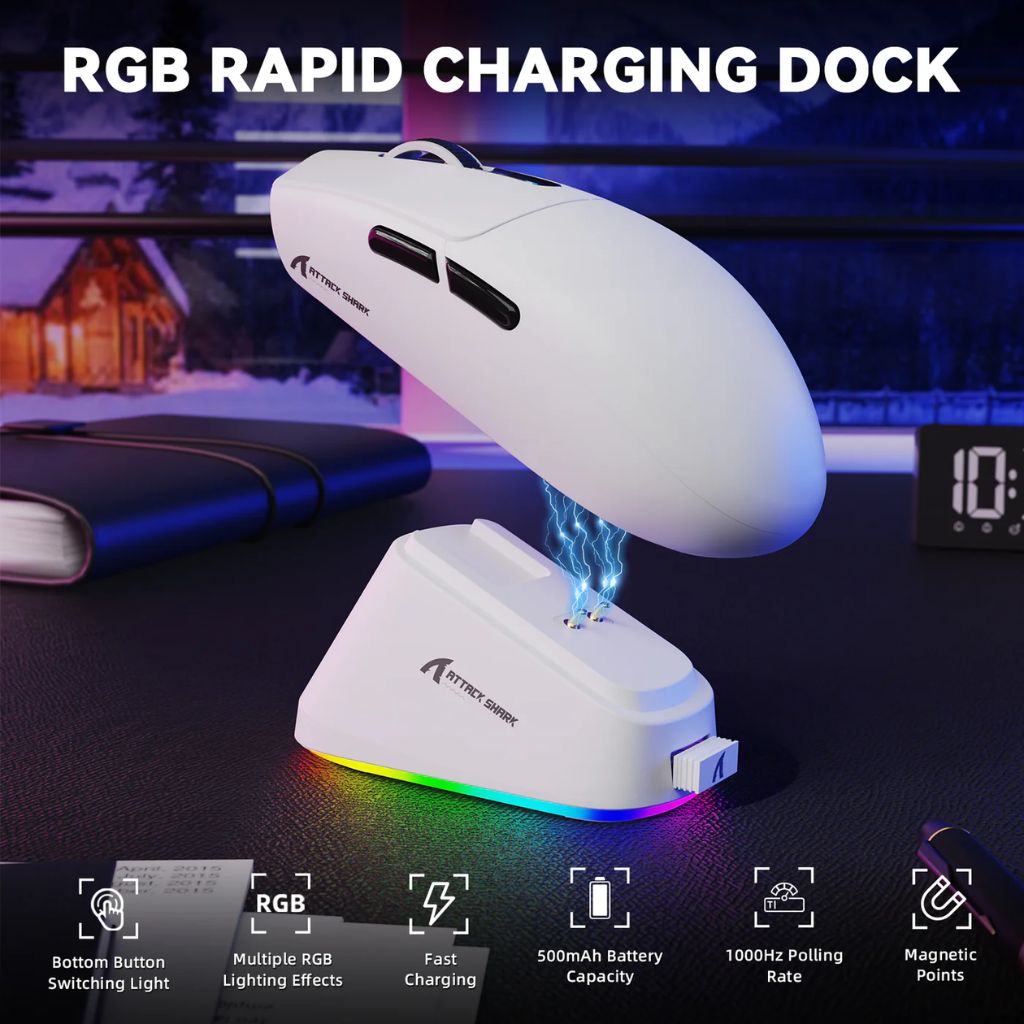 Attack Shark G3 Pro Wireless | White