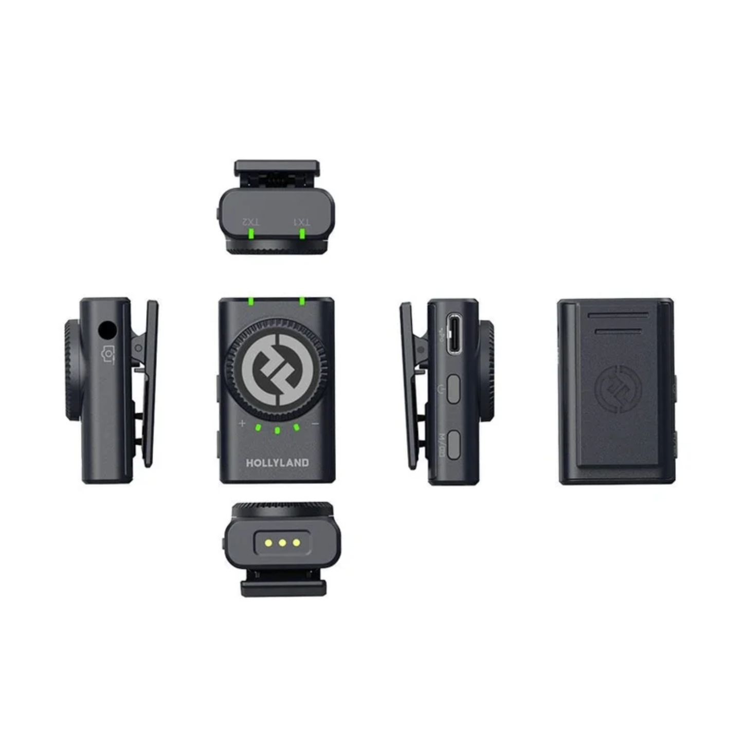 Hollyland Lark M2 DUO Combo | Wireless Lavalier Microphone