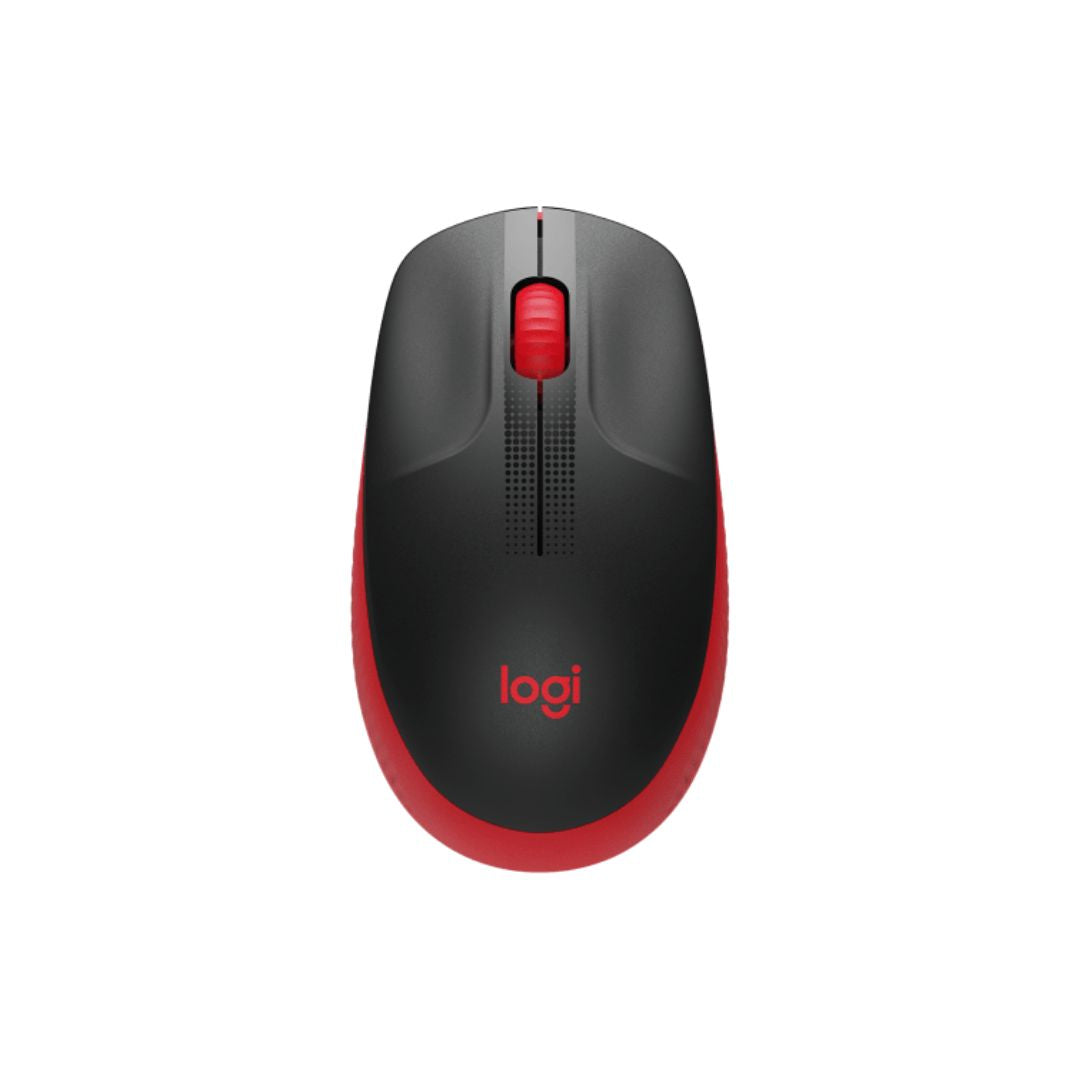Logitech M190 Full-Size Wireless Mouse | Red