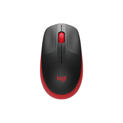 Logitech M190 Full-Size Wireless Mouse | Red