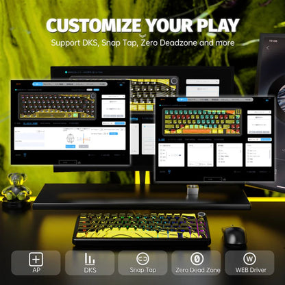 ATTACK SHARK X65 PRO Magnetic Keyboard | Yellow Contours