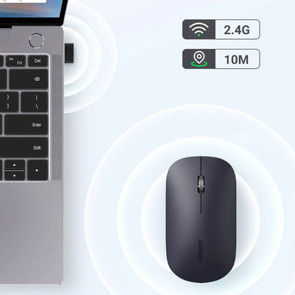UGREEN MU001 USB Optical Wireless Mouse | Black