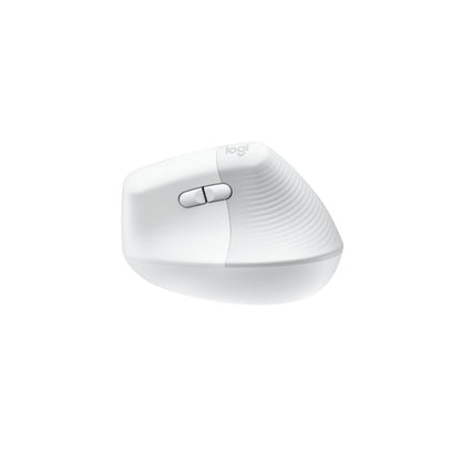 Logitech Lift Vertical Ergonomic | Bluetooth | Wireless Mouse | White