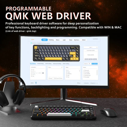 ATTACK SHARK X65 Magnetic Mechanical Keyboard | Business Black