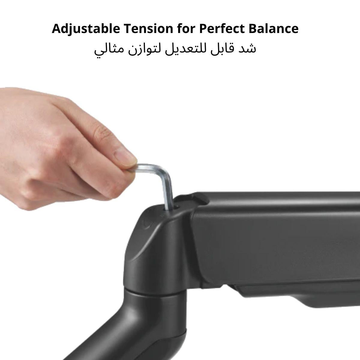Avetron MA101 Monitor Arm – Spring-Assisted, 17″–32″, USB & Audio Ports, Clamp & Grommet