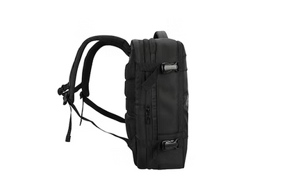 Bestlife Expandable Laptop Backpack for 15.6" Laptop | 180° Opening Travel Backpack | Waterproof | Large Capacity with Compression Straps | Ergonomic Padded Back | Hidden Pocket | Black (44×30×18 cm)