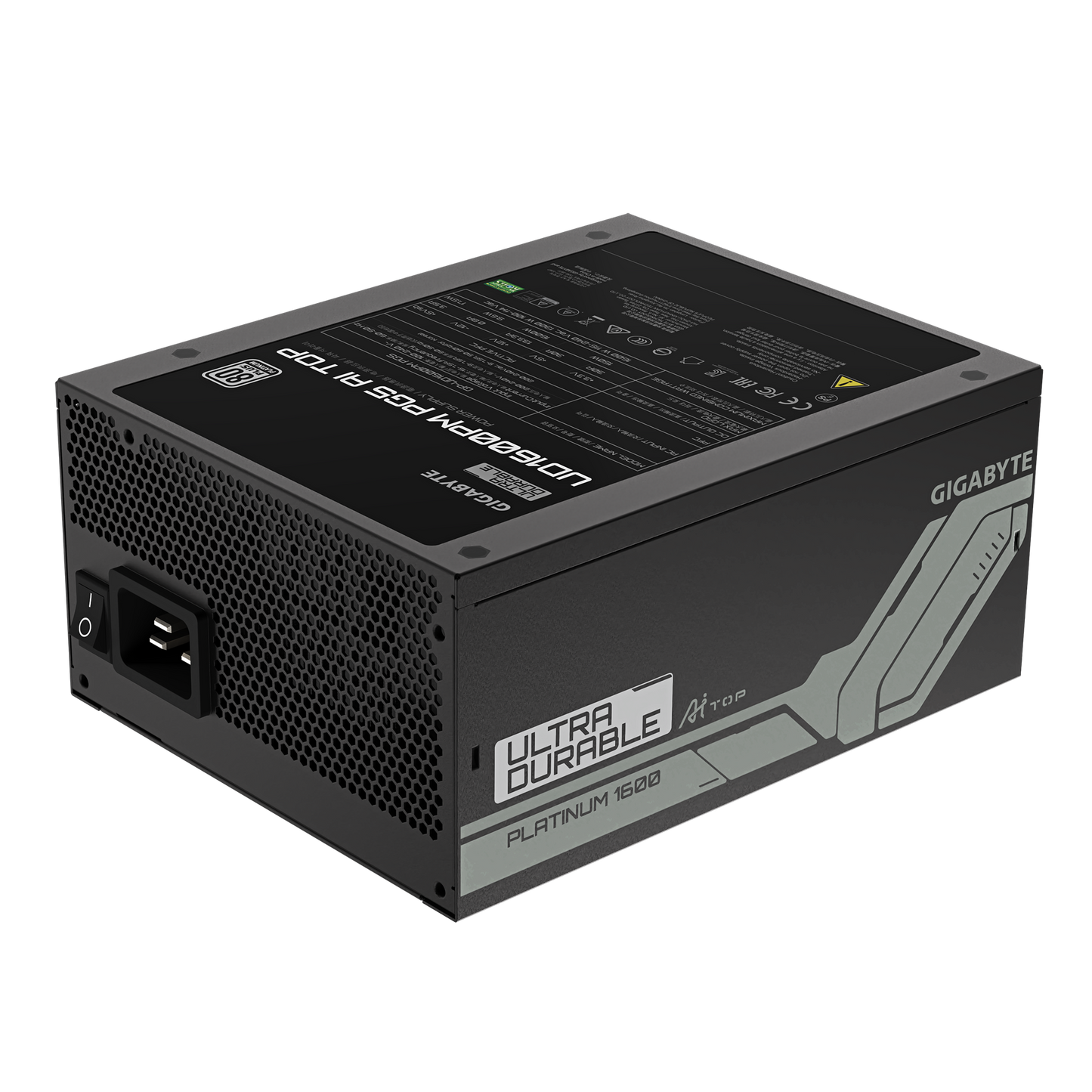 GIGABYTE GP-UD1600PM PG5 AI TOP PSU | 1600W | ATX 3.1 | PCIe Gen5 Ready | 80+ Platinum | Fully Modular