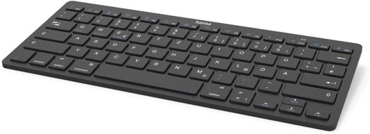 Hama KEY4ALL X510 Bluetooth Keyboard | Black | Compact | QWERTY US Layout | 78 Keys | Scissor Mechanism | for iOS | Android and Windows