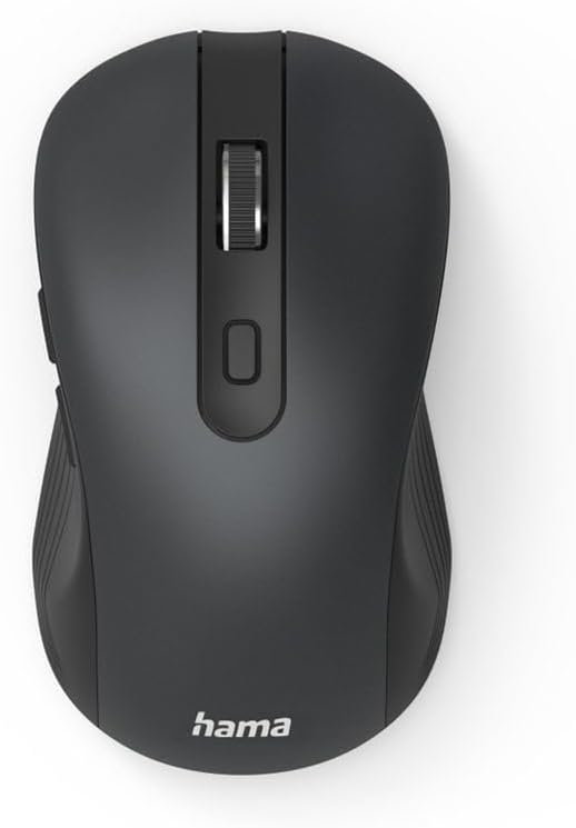 Hama Wireless Bluetooth Optical Mouse | 6 Buttons | Multi-Device Mouse for PC & Laptop | 800 | 2400 DPI Adjustable | Right-Handed | Compatible with Windows | macOS & Android