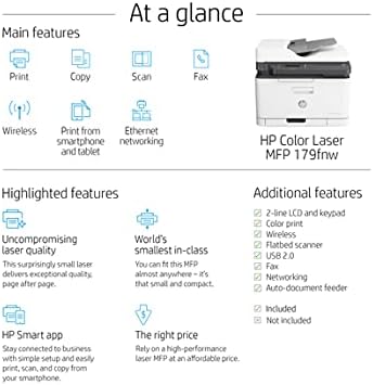 HP Color Laser MFP 179fnw Print | copy | scan | fax | wireless