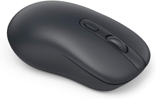 Hama WM-200 Silent Wireless Mouse | 4-Button Optical Mouse | 1000 DPI | 2.4GHz USB Receiver | Ergonomic Ambidextrous Design | Compatible with PC | Laptop | Windows & Mac | Black