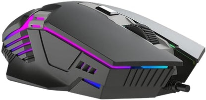 Xtrike Me GM 110 Wired Gaming Mouse, Elite RGB, Black/Grey/Red/Blue