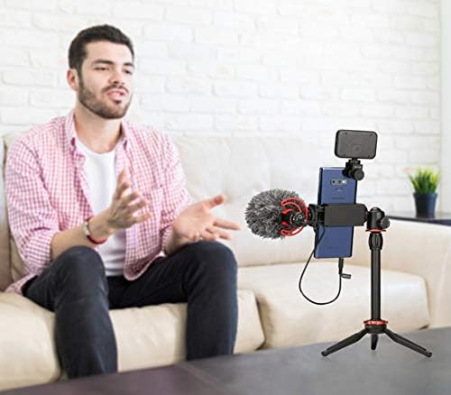 BOYA BY-VG330 Smartphone Vlogging Kit with Mini Tripod | Shotgun Microphone | LED Light & Phone Holder | All-in-One Video Kit for YouTube | TikTok | and Live Streaming