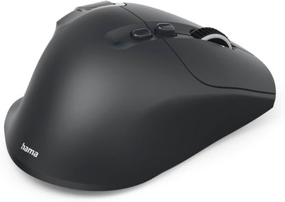 Hama WM-900 Multi-Device Wireless Mouse | 10-Button Radio & Bluetooth Rechargeable Optical Mouse | Ergonomic Right-Handed Design | RGB Lighting & USB-C Charging