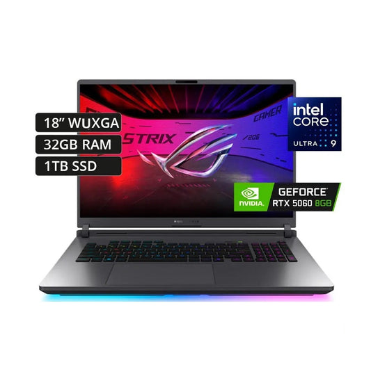 ASUS ROG Strix G18 G815LM-S8090 | Intel Core Ultra 9-275HX | RAM 32GB | 1TB SSD | NVIDIA RTX 5060 8GB | 18.0 FHD+ WUXGA 144Hz | Volt Green