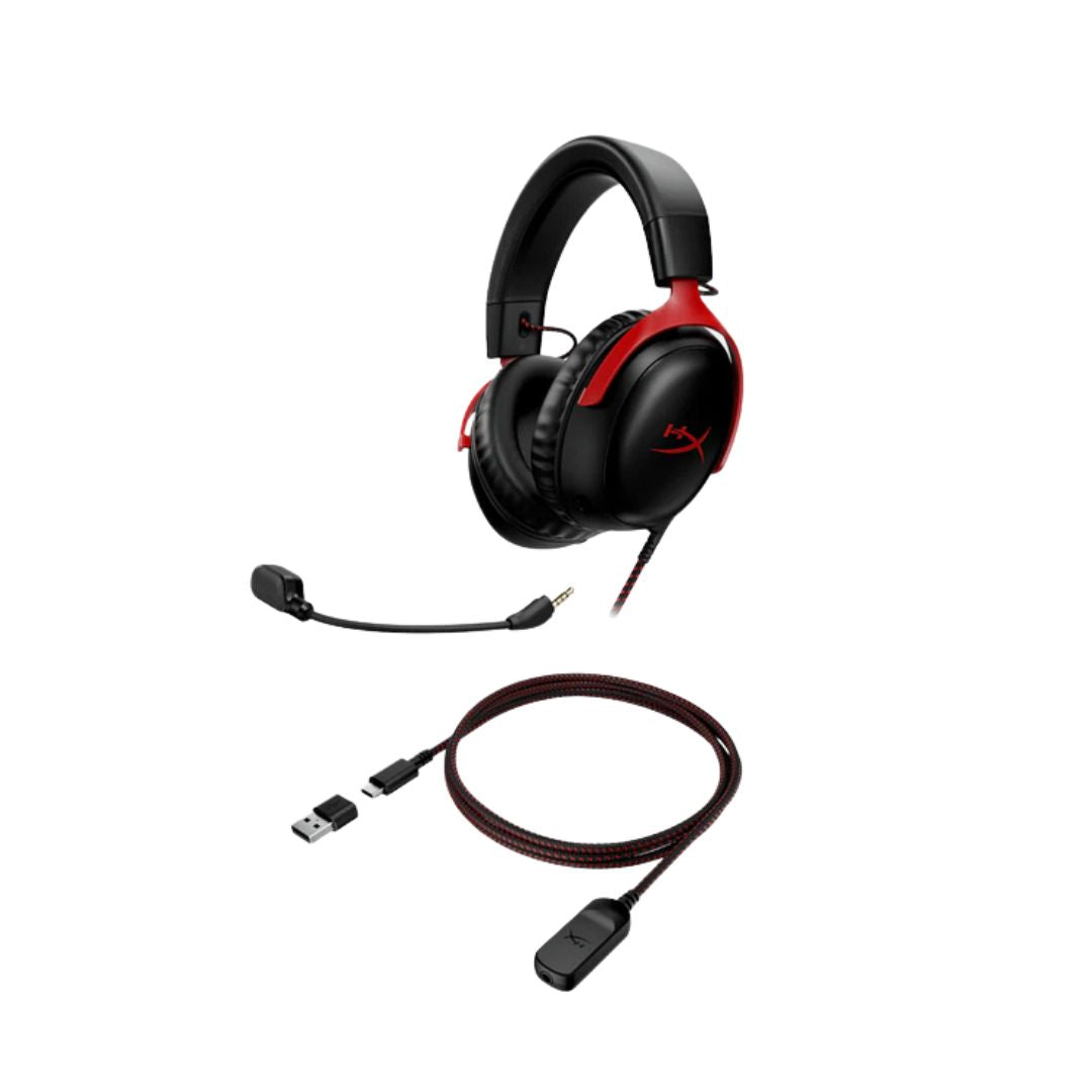 HyperX Cloud III Wired Gaming Headset | Black & Red