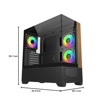 Cooler Master Master Elite 690 Wood ATX | Black