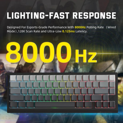 ATTACK SHARK X68 Pro Magnetic Wireless Mechanical Keyboard | Moonlit Black