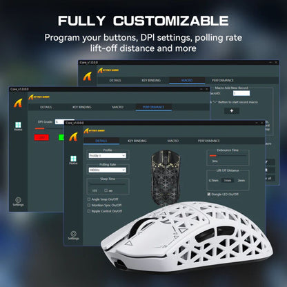 ATTACK SHARK R5 Ultra Carbon Fiber Wireless 8K Gaming Mouse | White