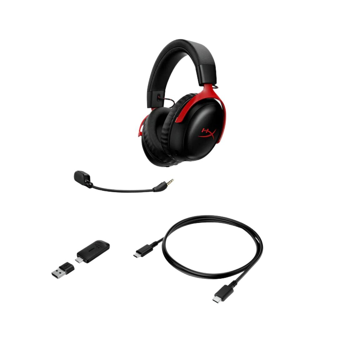 HyperX Cloud III S Wireless Gaming Headset | Black & Red