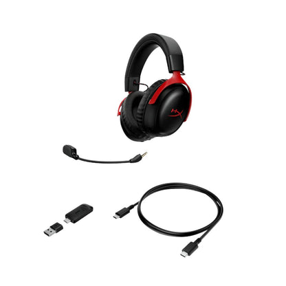HyperX Cloud III S Wireless Gaming Headset | Black & Red