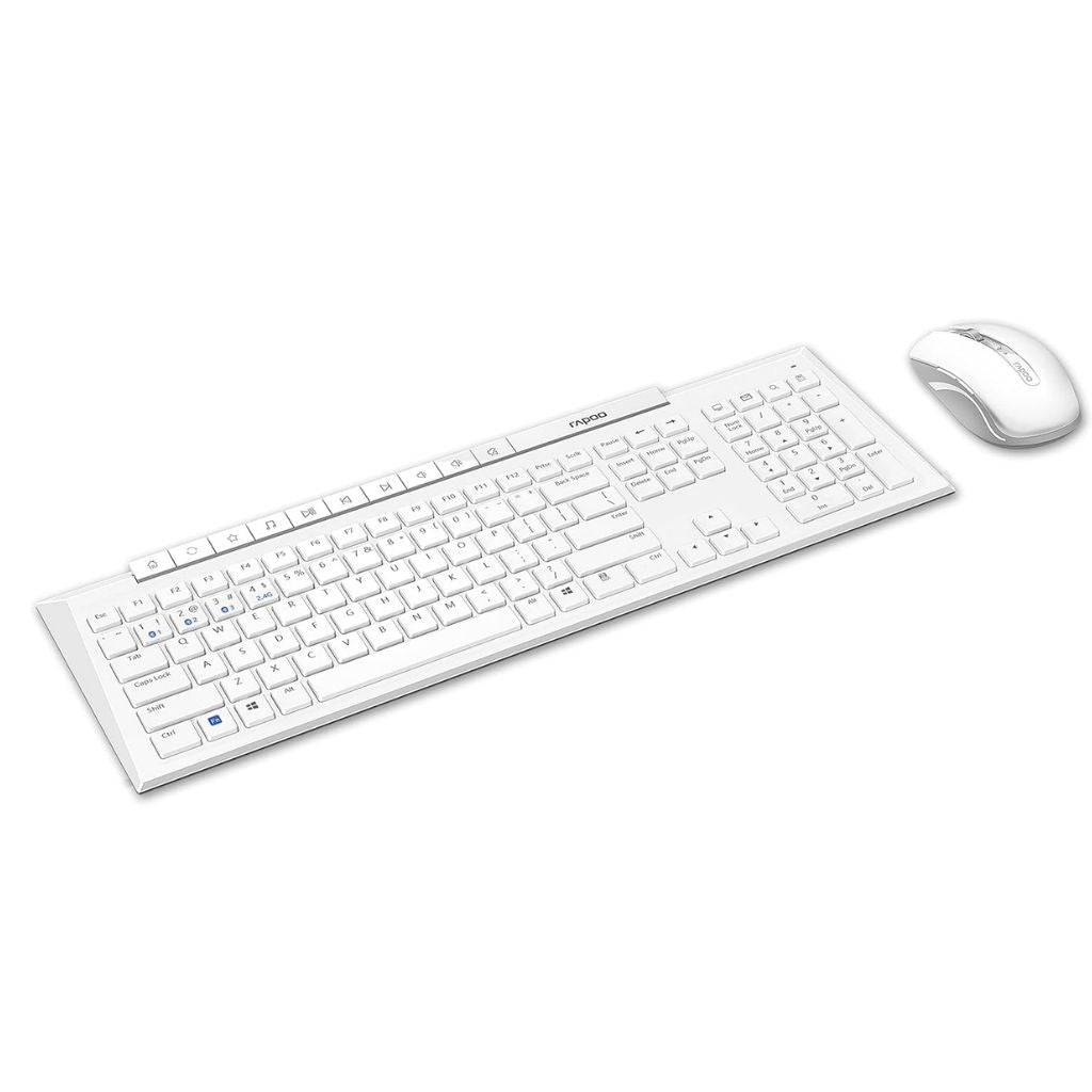 Combo Kit Rapoo 8210M Wireless Keyboard and Mouse | White