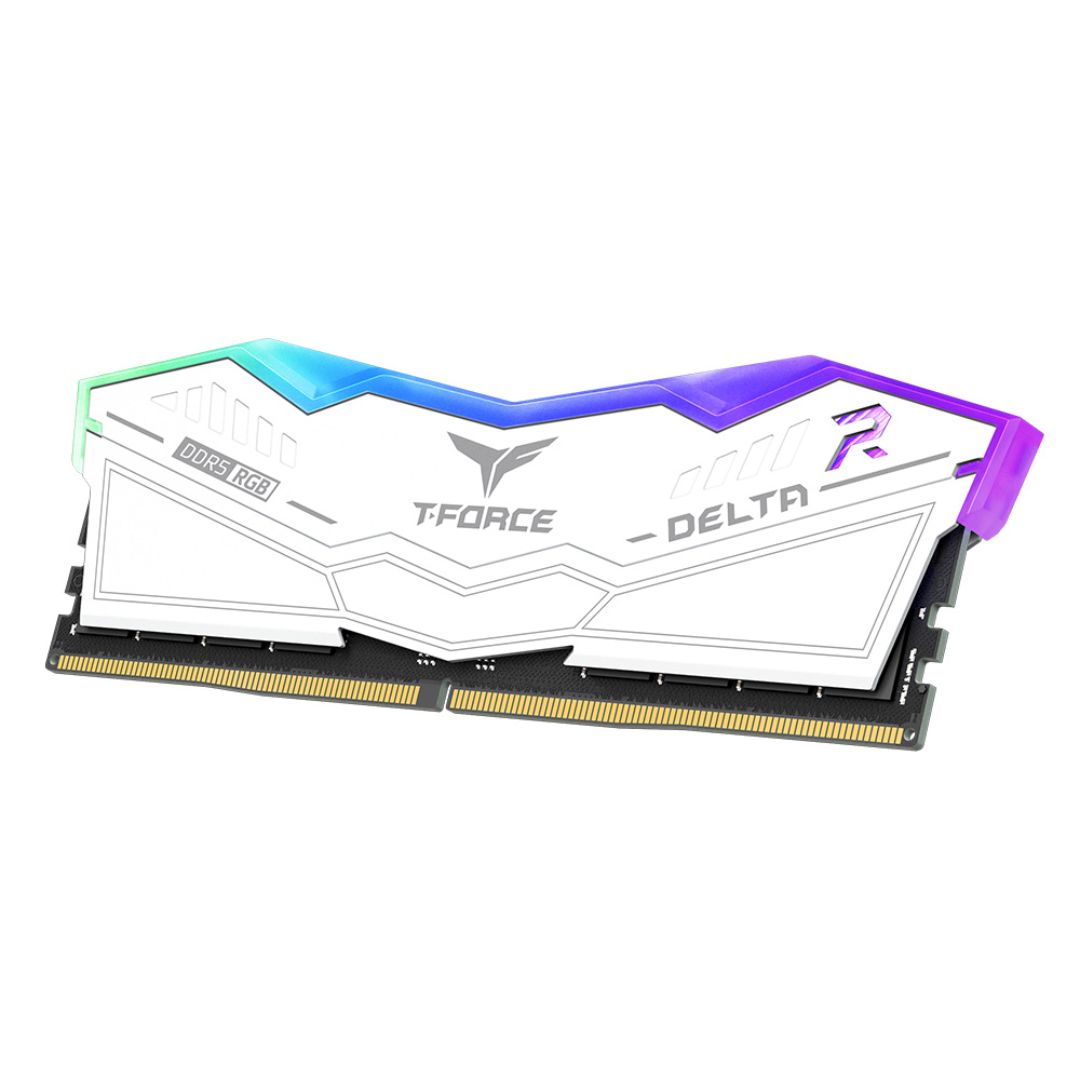 TEAMGROUP T-Force Delta RGB DDR5 Ram 64GB (2x32GB) 6000MHz CL38 | White